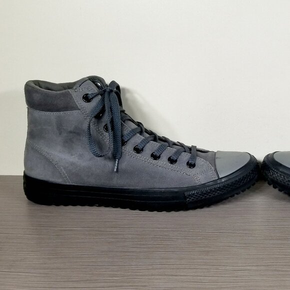 Chuck Taylor All Star High Top, Sharkskin Grey Suede, Mens Size 10 - Picture 7 of 12